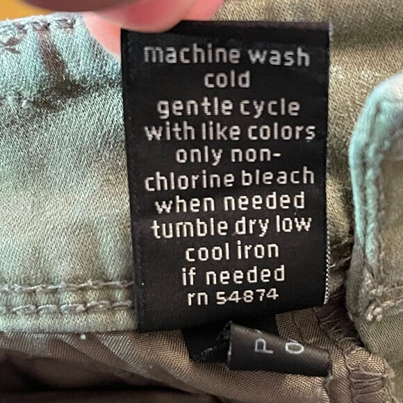 The Limited Denim Legging Jean Size 0 Olive Green skinny leg - Picture 8 of 10